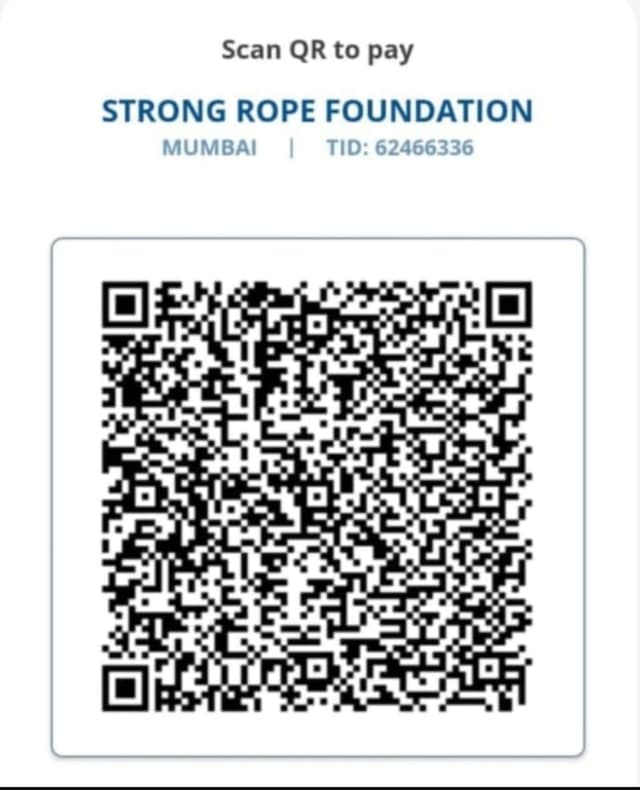 QR code for donations to Strong Rope Foundation